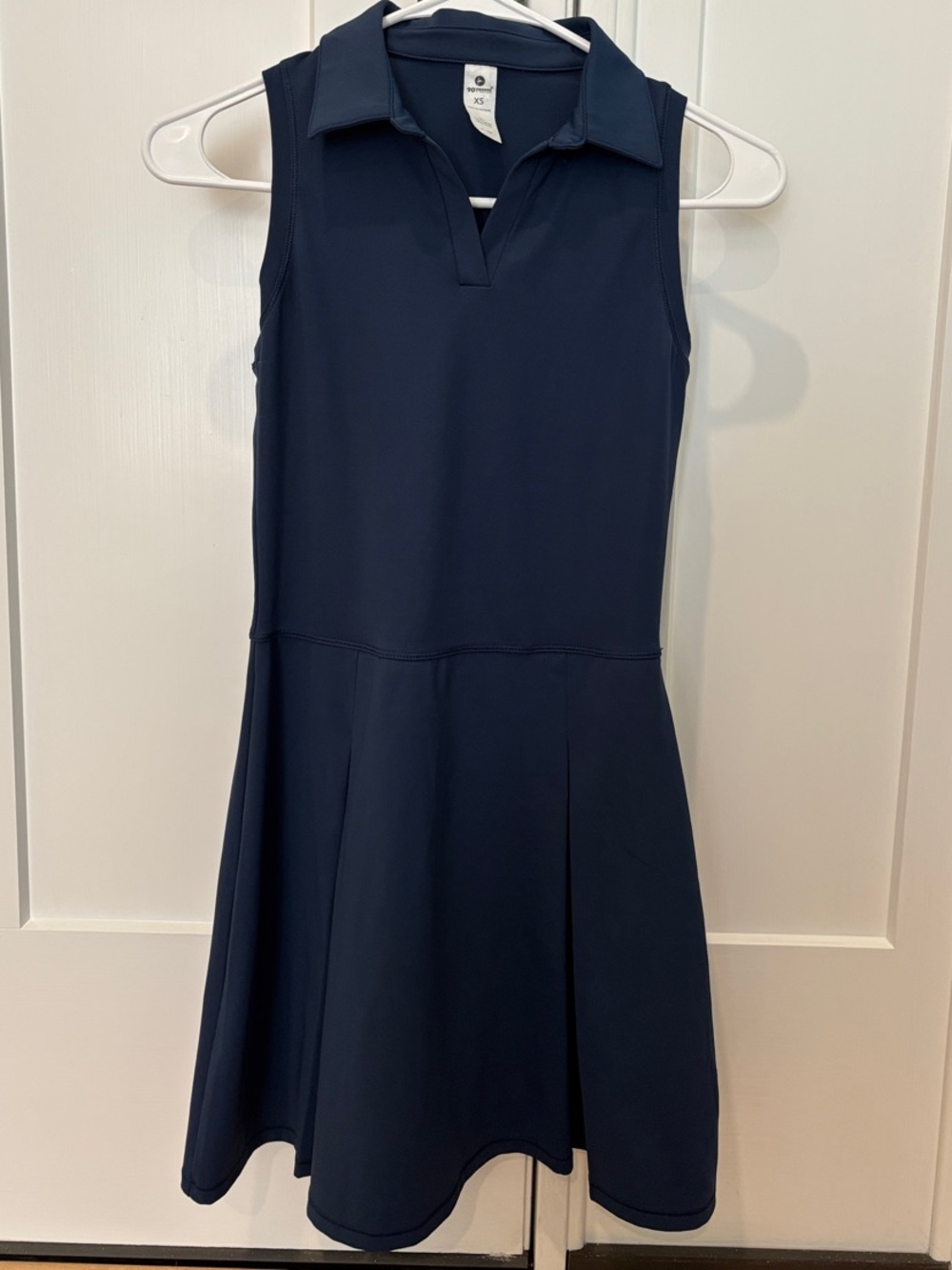 90 Degree By Reflex Navy Sleeveless Polo Dress for Girls